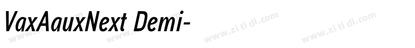 VaxAauxNext Demi字体转换